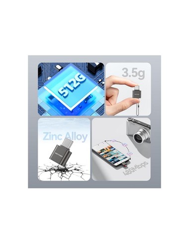 LECTOR DE TARJETAS EXTERNO VENTION USB-C MICROSD B