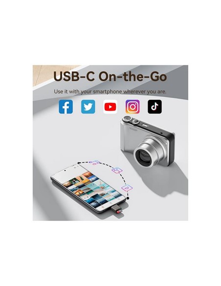LECTOR DE TARJETAS EXTERNO VENTION USB-C MICROSD B
