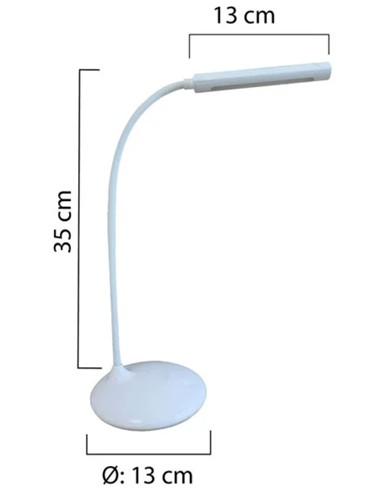 LAMPARA UNILUX NELLY USB BLANCO
