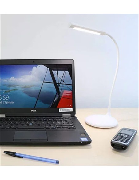 LAMPARA UNILUX NELLY USB BLANCO