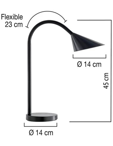 LAMPARA UNILUX SOL NEGRA
