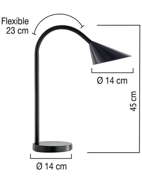 LAMPARA UNILUX SOL NEGRA