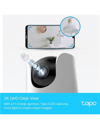 CAMARA IP TP-LINK TAPO C225 WIRELESS 2K QHD 360º M