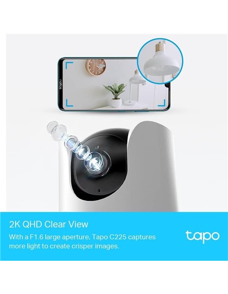 CAMARA IP TP-LINK TAPO C225 WIRELESS 2K QHD 360º M