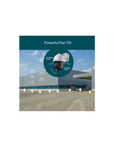 CAMARA IP TP-LINK VIGI PT COLOR PRO EXTERIOR 4MP 4