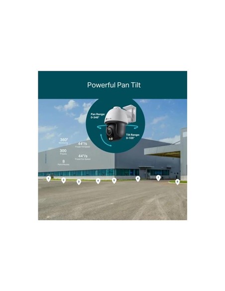 CAMARA IP TP-LINK VIGI PT COLOR PRO EXTERIOR 4MP 4