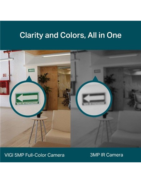 CAMARA IP TP-LINK VIGI TURRET INTERIOR MICROSD 5MP
