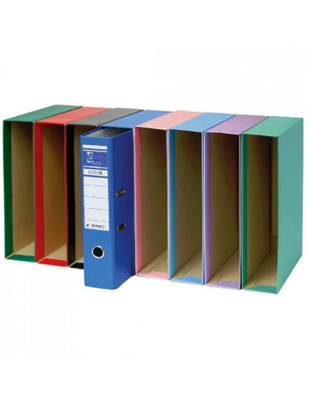 CAJETIN ARCHIVADOR PALANCA FOLIO AZUL