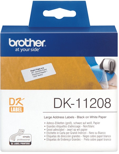 ETIQUETA BROTHER 38x90 mm 400 unid.