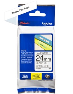 CINTA BROTHER 24 mm TEXTO NEGRO FONDO BLANCO