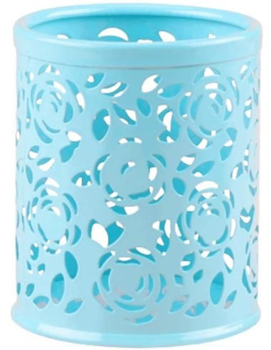 CUBILETE METALICO REJILLA REDONDO PASTEL