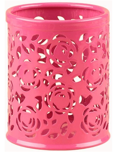 CUBILETE METALICO REJILLA REDONDO PASTEL