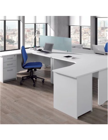 MESA ROCADA 160x120 WORK L DERECHA HAYA