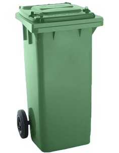 CONTENEDOR PLASTICO DE 120 LITROS VERDE