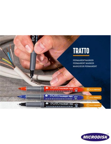 ROTULADOR TRATTO OHP AZUL PUNTA FINA