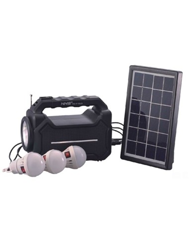 ALTAVOZ SOLAR PORTÁTIL LINTERNA SAKKYO