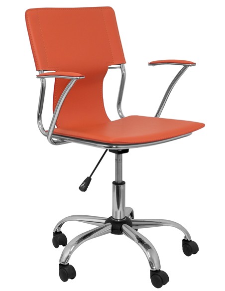 SILLA BOGARRA SIMILPIEL NARANJA