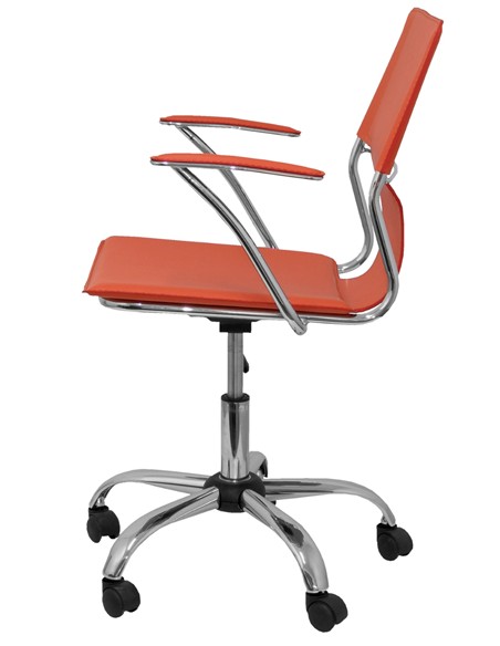 SILLA BOGARRA SIMILPIEL NARANJA