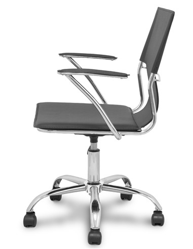 SILLA BOGARRA SIMILPIEL NEGRA