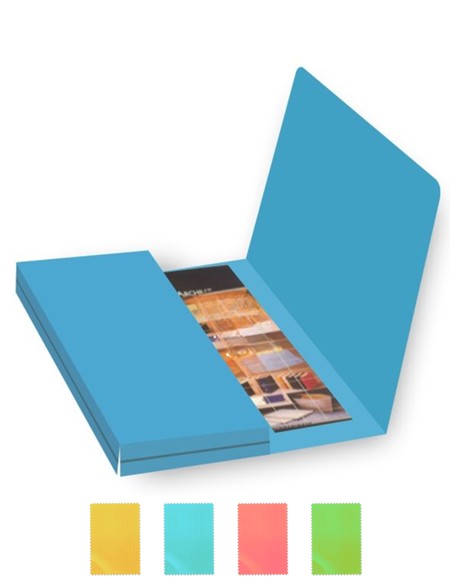 SUBCARPETA CON BOLSA FOLIO AZUL