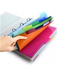 SEPARADOR FOLIO PLASTICO COLORES 10 POS. XS 2