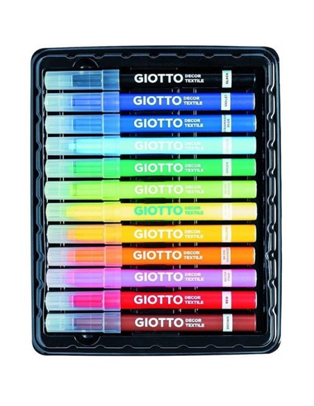 ESTUCHE ROTULADOR GIOTTO TEXTILE 6 UNID.