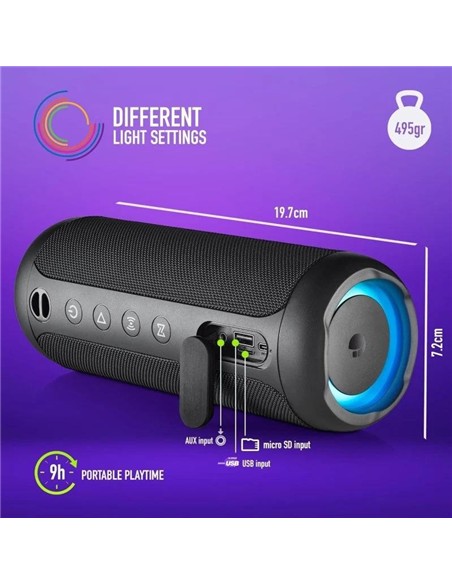 ALTAVOCES NGS ROLLER FURIA 2 RGB PORTATIL WATERPRO