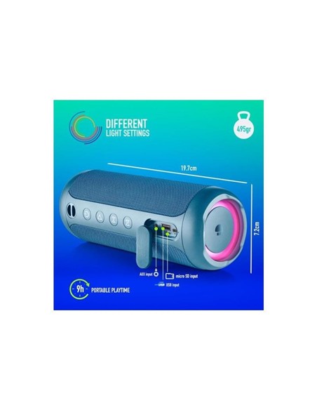 ALTAVOCES NGS ROLLER FURIA 2 RGB PORTATIL WATERPRO