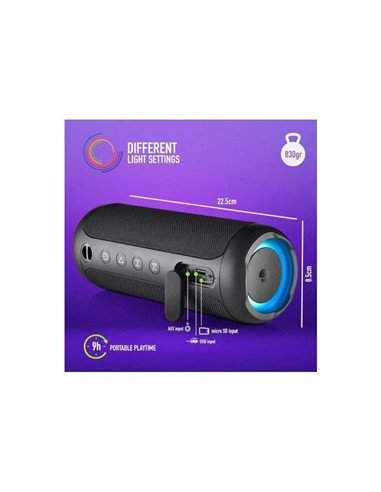 ALTAVOCES NGS ROLLER FURIA 3 RGB PORTATIL WATERPRO