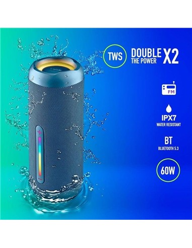 ALTAVOCES NGS ROLLER FURIA 3 RGB PORTATIL WATERPRO