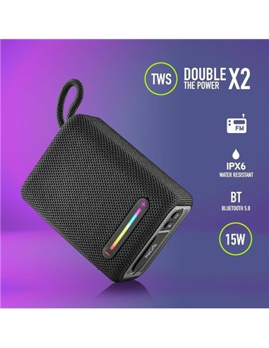 ALTAVOCES NGS ROLLER FURIA RGB PORTATIL WATERPROOF