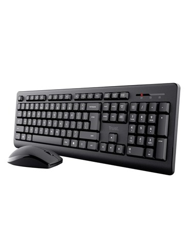TECLADO + RATON TRUST PRIMO WIRELESS BLACK