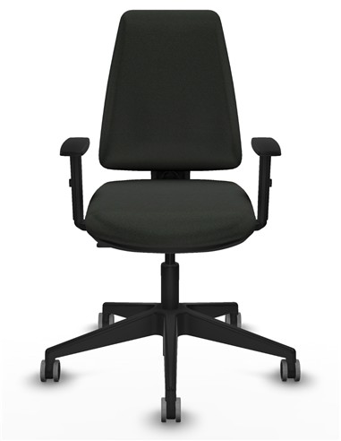 SILLA ELCHE NEGRO BRAZOS REGULABLES