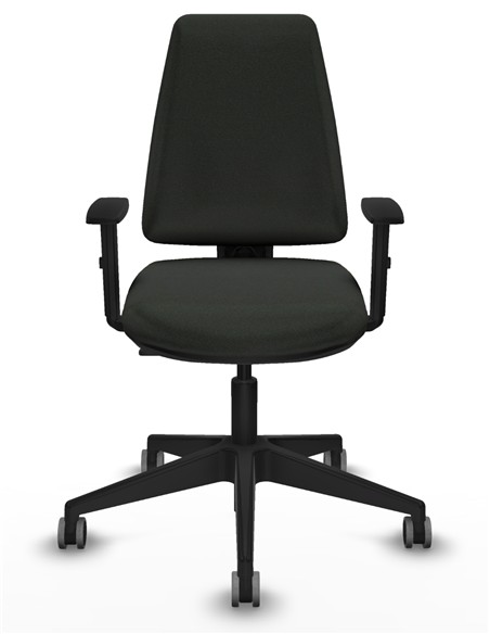 SILLA ELCHE NEGRO BRAZOS REGULABLES