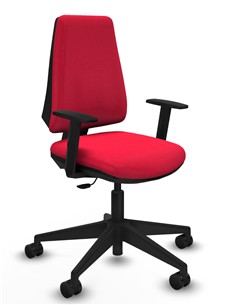 SILLA ELCHE ROJA BRAZOS REGULABLES