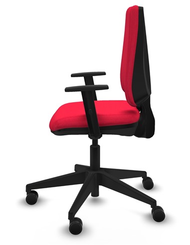 SILLA ELCHE ROJA BRAZOS REGULABLES