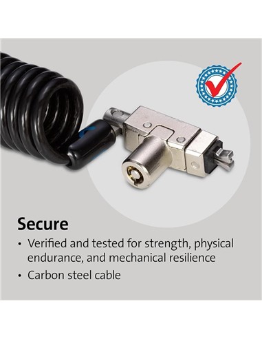 CABLE SEGURIDAD KENSINGTON PORTATIL WEDGE CON LLAV