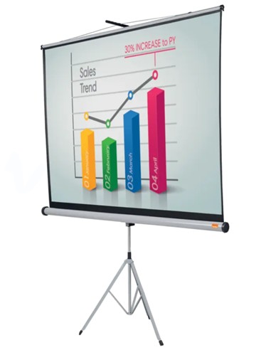 PANTALLA PRESENTACION CON TRIPODE 200x200 cm