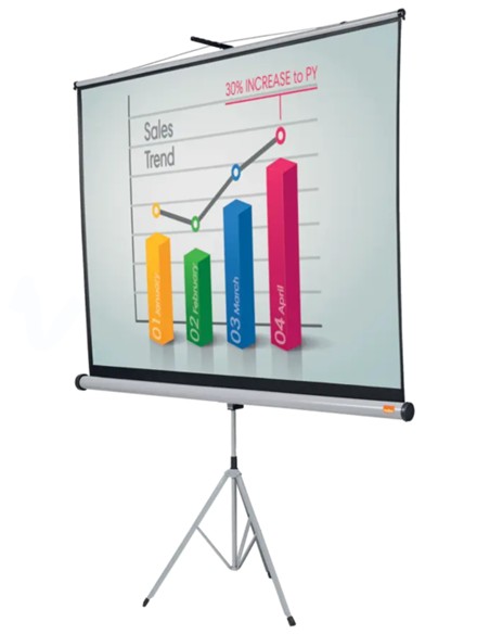 PANTALLA PRESENTACION CON TRIPODE 200x200 cm