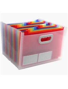 CARPETA FUELLE MALETIN C/ASA 24 COMPARTIMENTOS