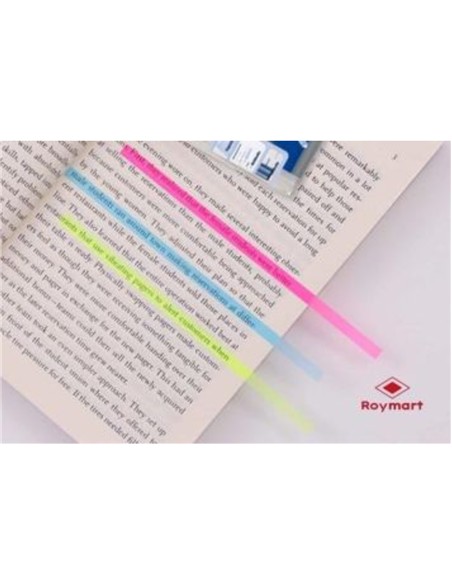 NOTAS ADHESIVAS SEÑALADORAS TRANSP. 300 unid.