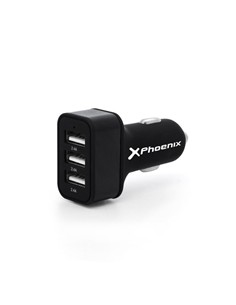 CARGADOR COCHE SMARTPHONE PHOENIX 5V 3x USB 7.2A
