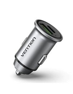 CARGADOR COCHE SMARTPHONE VENTION 20W USB-A USB-C 2