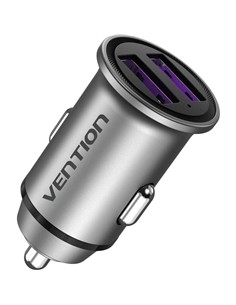 CARGADOR COCHE SMARTPHONE VENTION 30W 2XUSB-A SILV