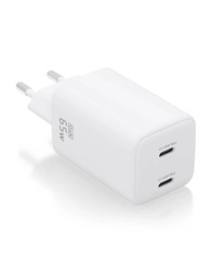 CARGADOR DE PARED AISENS GAN 2XUSB-C 65W WHITE