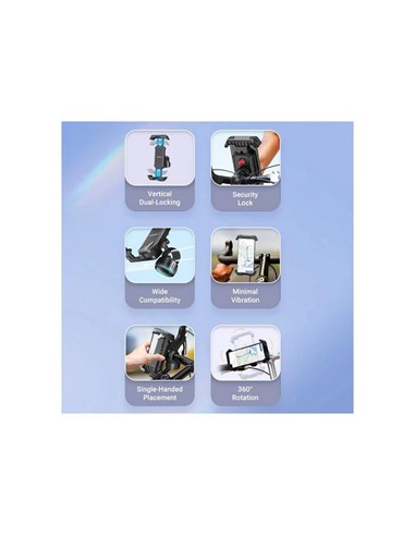 SOPORTE VENTION BICI PARA SMARTPHONE 4.7-6.9 BLACK