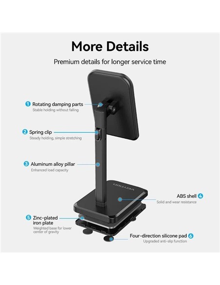 SOPORTE VENTION SOBREMESA PARA SMARTPHONE/TABLET 4