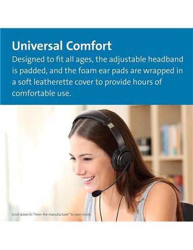 AURICULARES + MICROFONO KENSINGTON K97457WW HI-FI