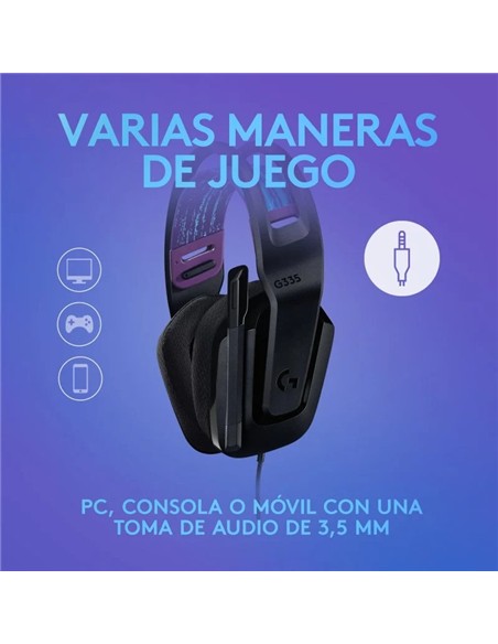 AURICULARES + MICROFONO LOGITECH GAMING G335 JACK