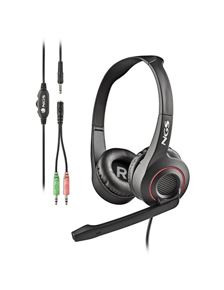 AURICULARES + MICROFONO NGS MSX10PRO JACK 3.5MM BL